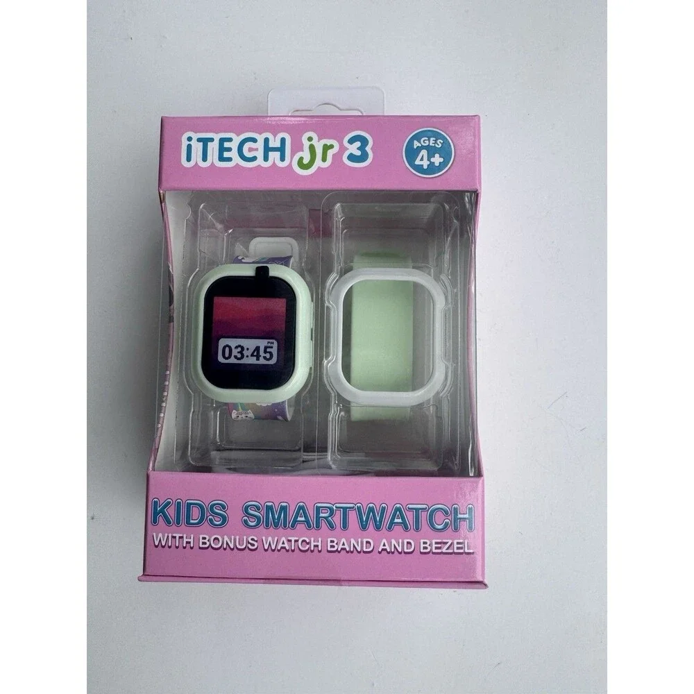 iTech Jr 3 Kids Smartwatch Touch Screen Bonus Band Unicorn Pink New